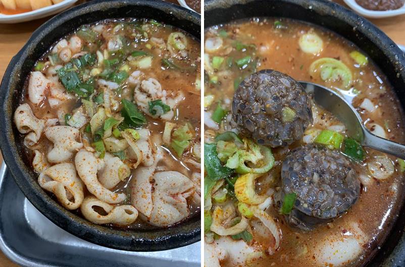 곱창과 순대가 들어간 순대국