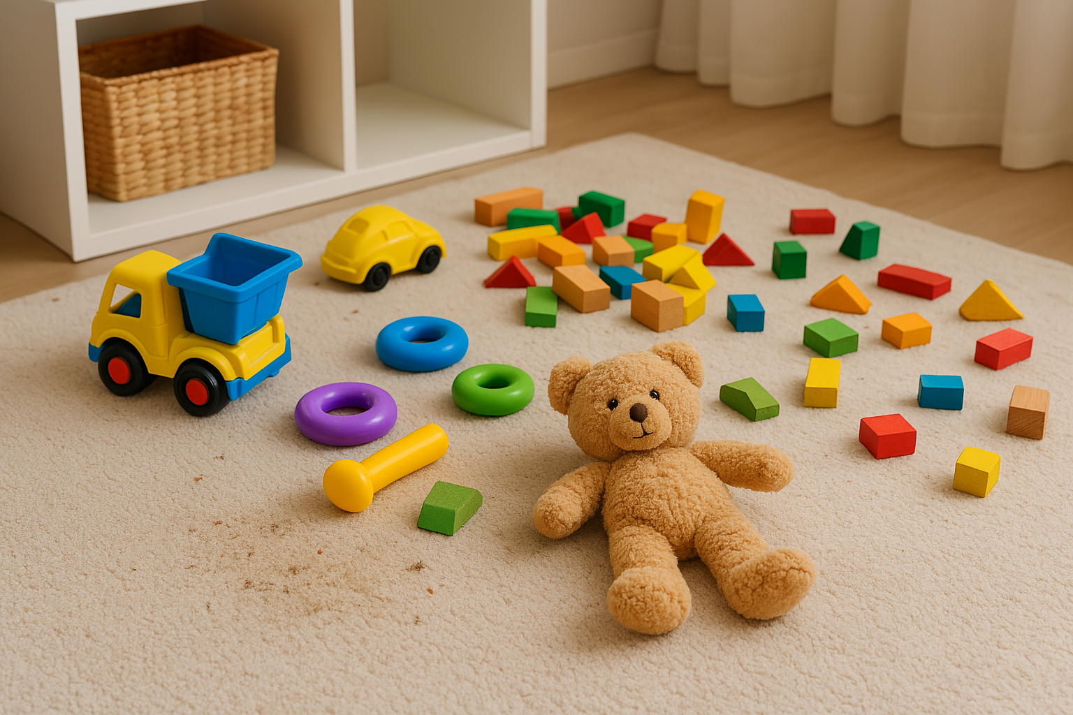 아이 방 청소와 소독 전 이미지