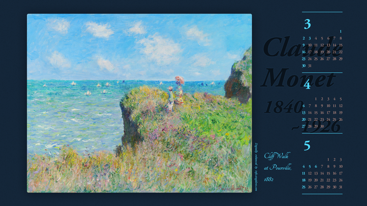 12 푸르빌의 절벽 산책 B - 2025년4월 노트북배경화면