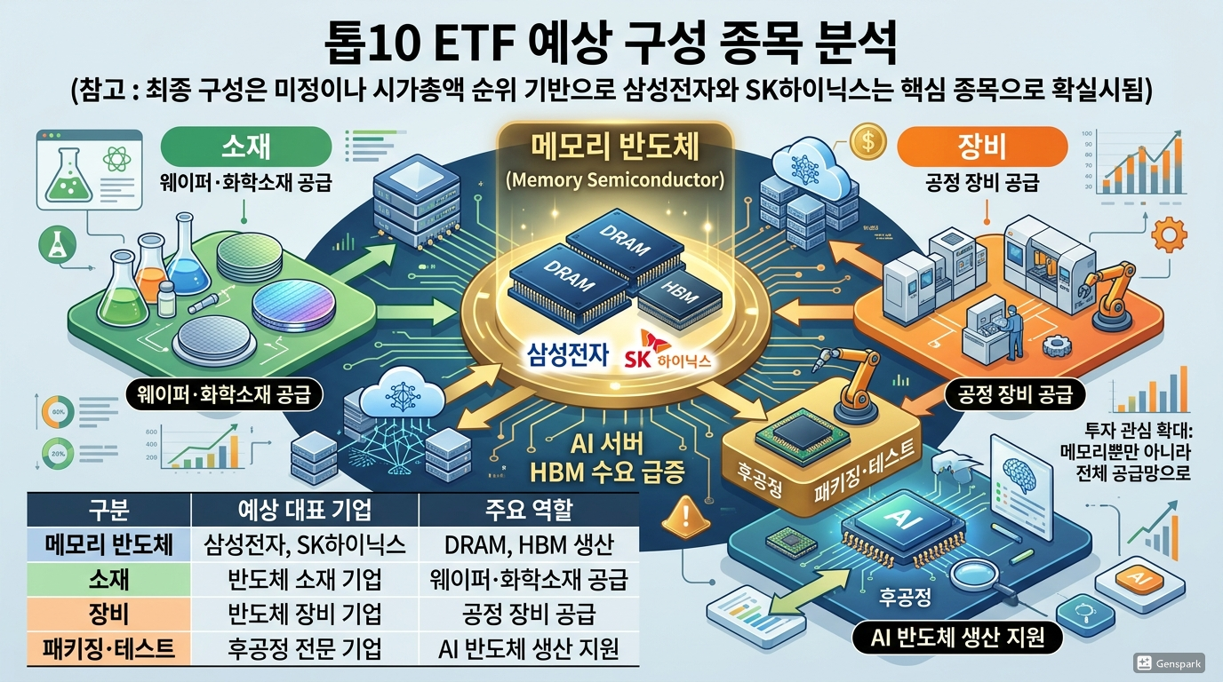 톱10 ETF 예상 구성 종목 분석