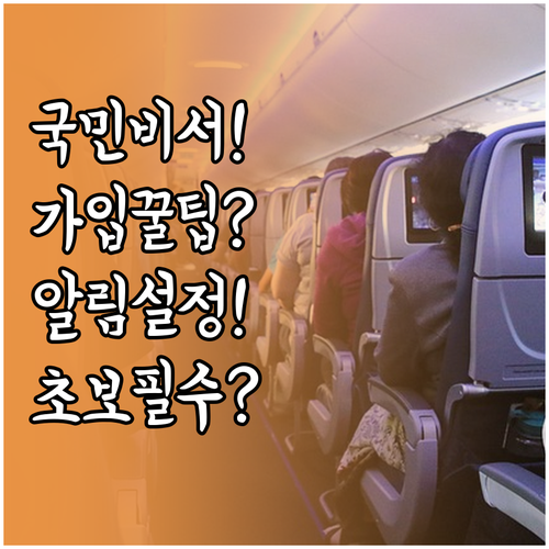 국민비서 가입부터 알림 설정까지 초보..
