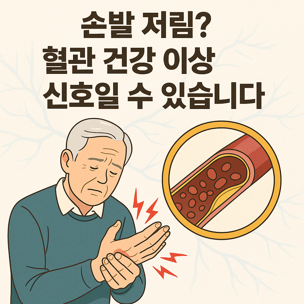 손발 저림? 혈관 건강 이상 신호일 수 있습니다