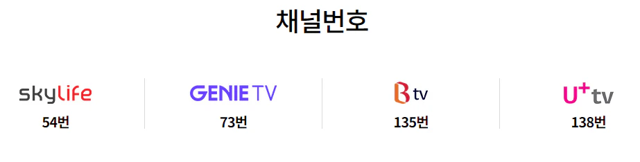 IPTV 채널번호