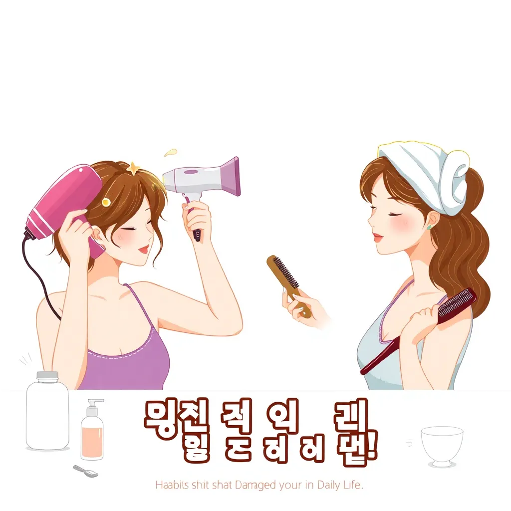머릿결을 망치는 일상 속 10가지 습관 – 3번은 정말 충격적