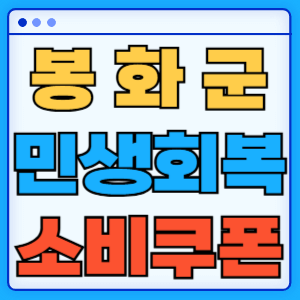 경상북도 봉화군 민생회복 소비쿠폰 지원금 농어촌 인구감소지역 혜택 신청방법 신청기간 사용처