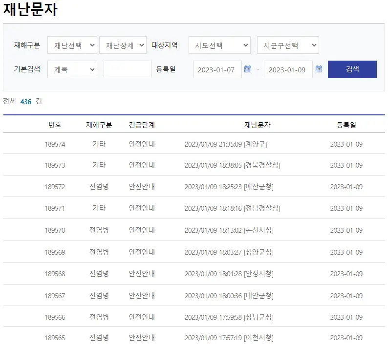 국민재난안전포탈
