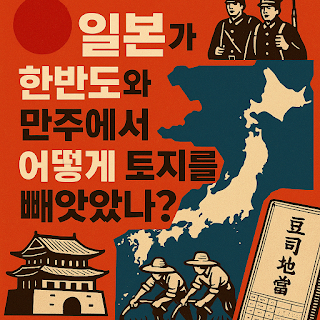 일본이 한반도에서 만주의 토지를 어떻게 빼앗았나 인포그라픽