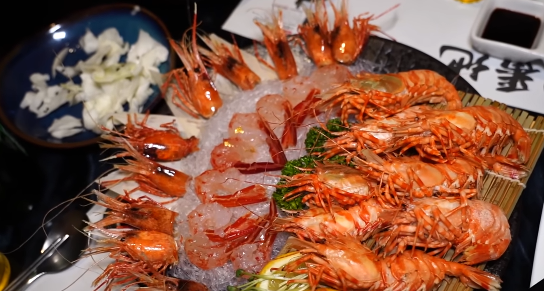 꽃새우영번지 꽃새우 금가루