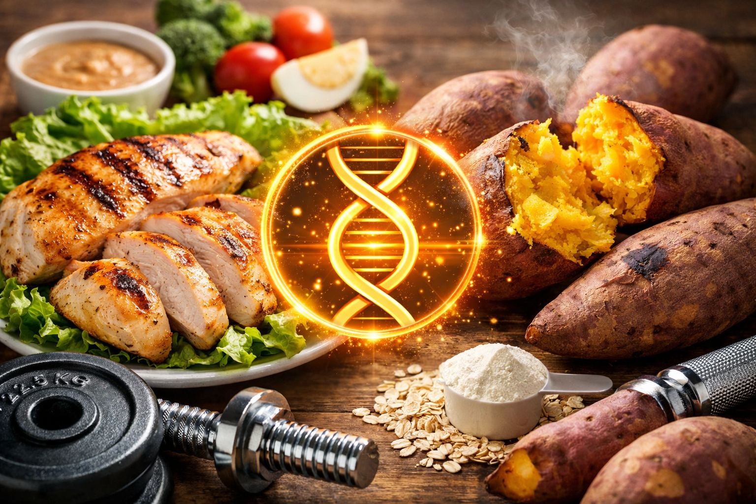 닭가슴살과 고구마