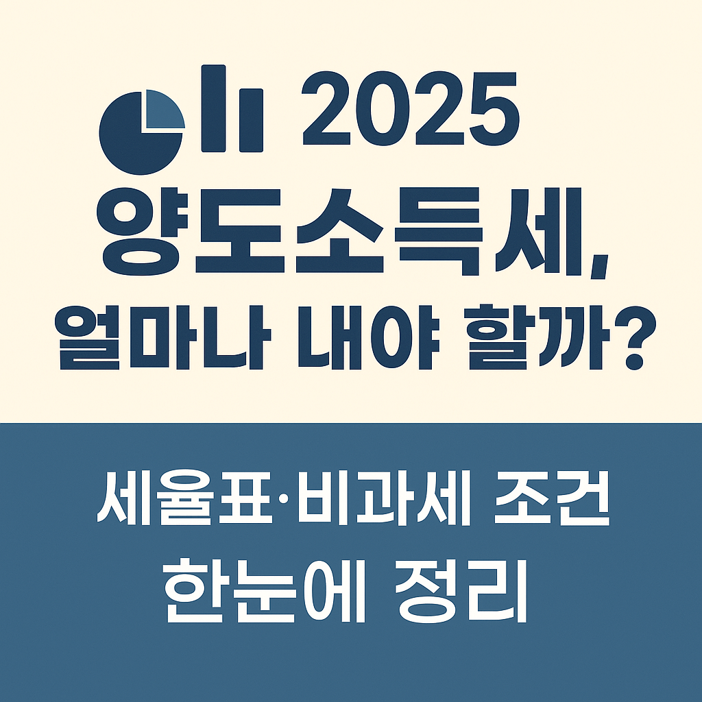 2025 양도세 세율표 한눈에 보기