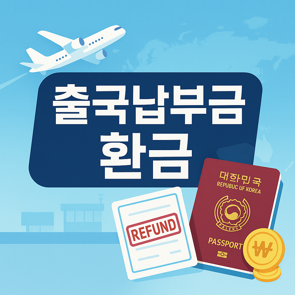 출국납부금 환급 5종 비교