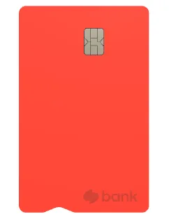 토스뱅크 체크카드 (레드 색상)