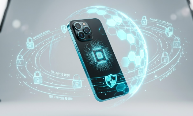 스마트폰을 중심으로 형성된 AI 기반 실시간 보안 쉴드와 데이터 흐름 차단