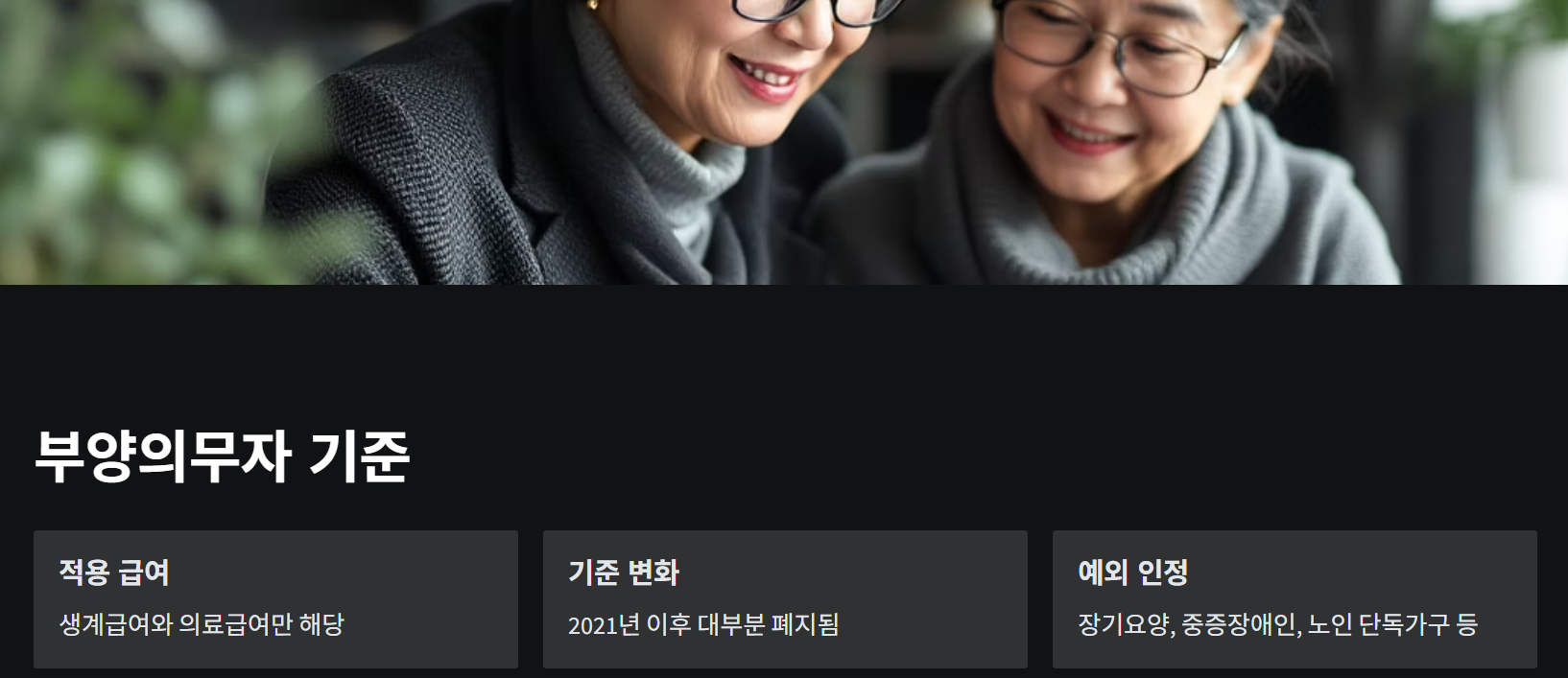 기초수급자 부양의무자 기준