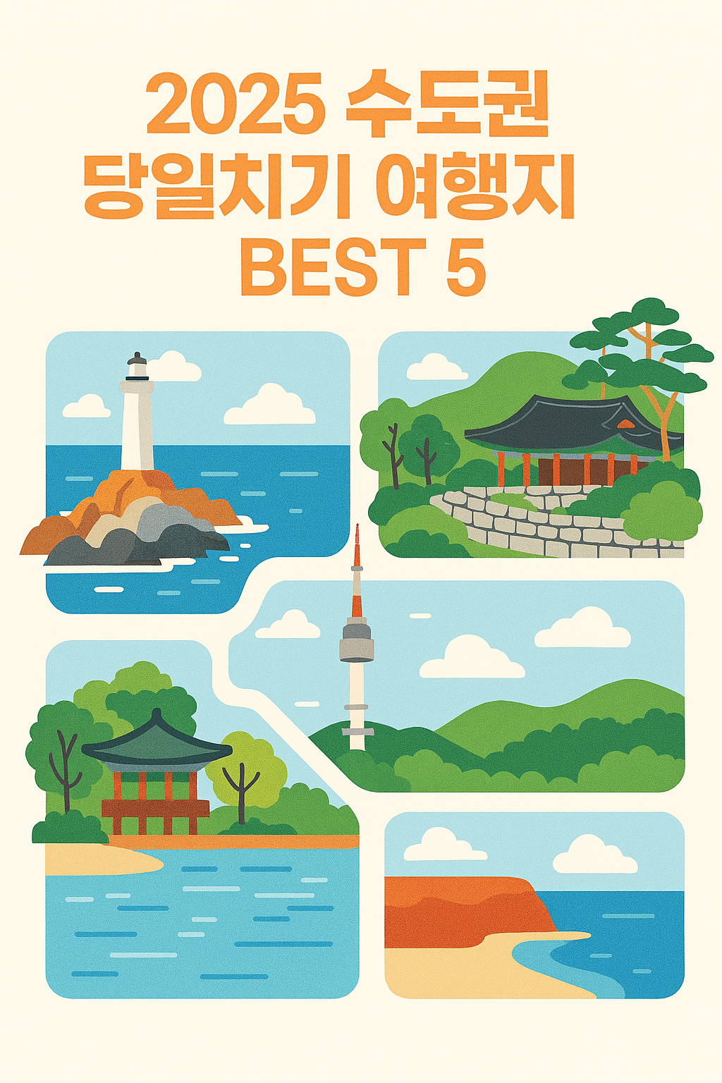 2025 수도권 당일치기 여행지 BEST 5