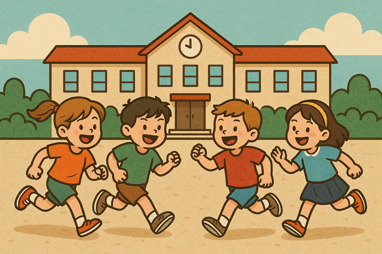 건강한 초등학생 아이들