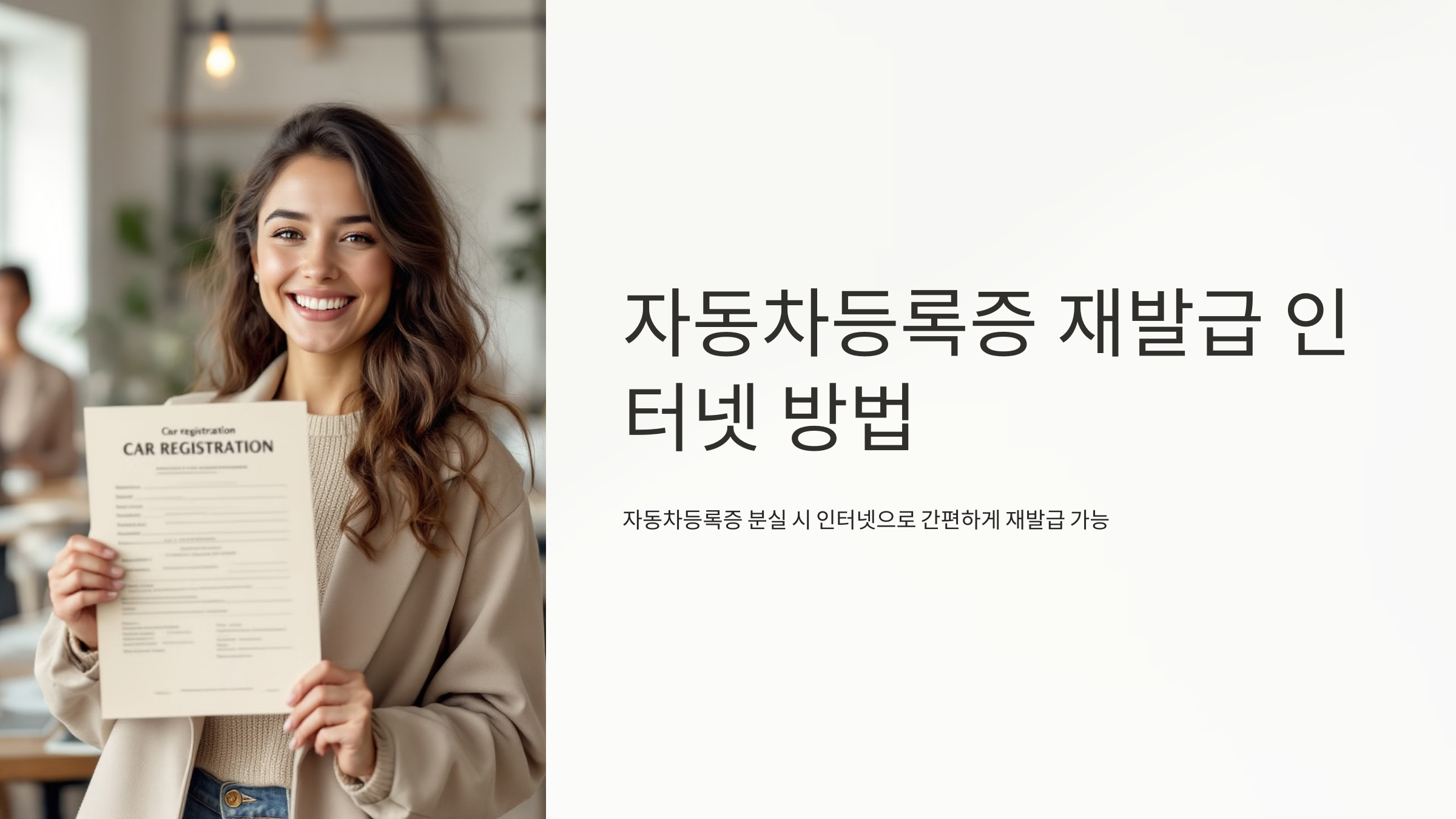 자동차등록증 재발급 인터넷발급