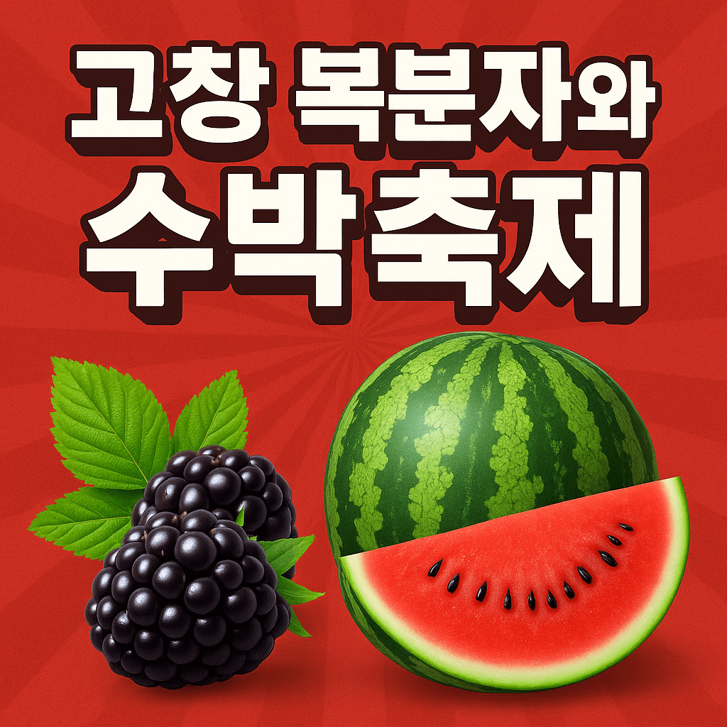 고창 복분자와 수박축제