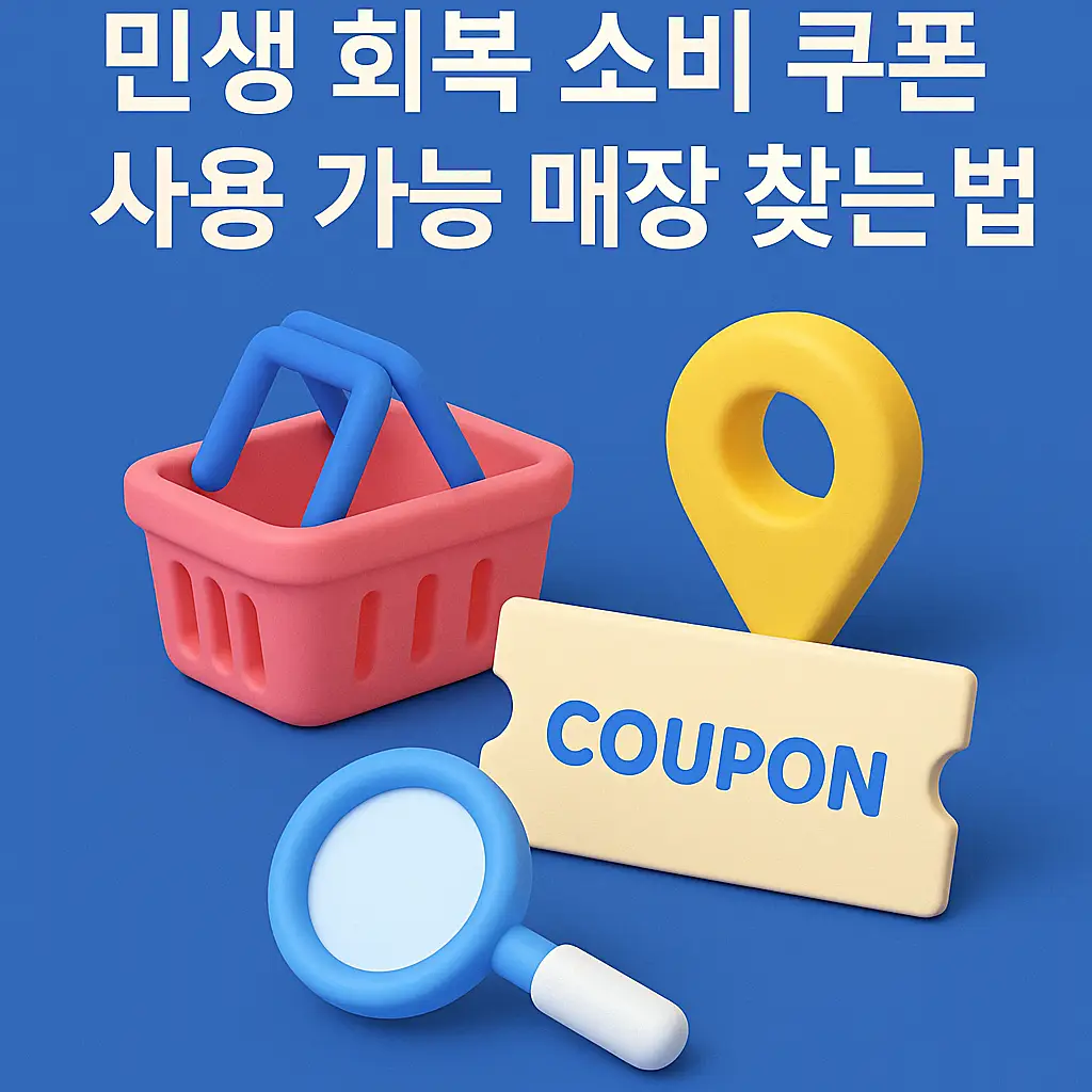 민생 회복 소비 쿠폰 사용처 검색 이미지
