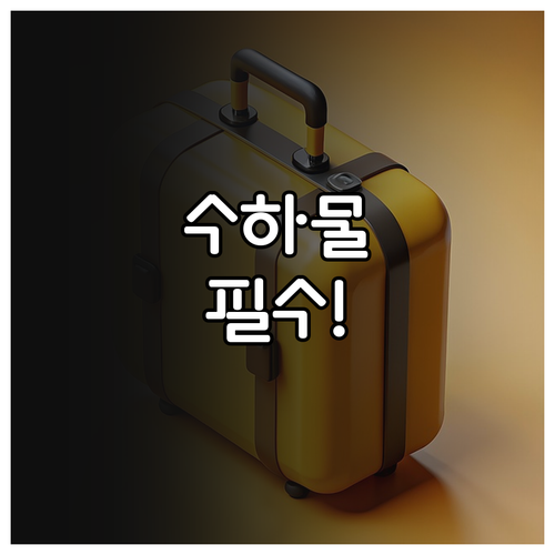 제주항공 위탁수하물 준비할 때 확인할..