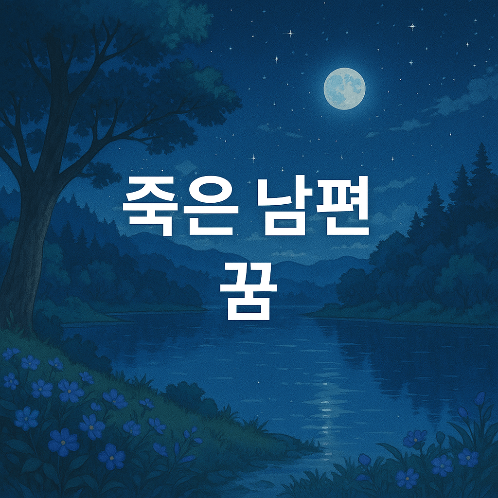 죽은 남편 꿈 해몽