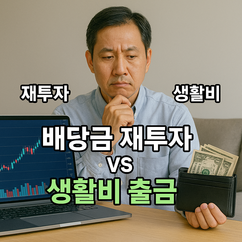 배당금 재투자와 생활비 출금 사이의 고민