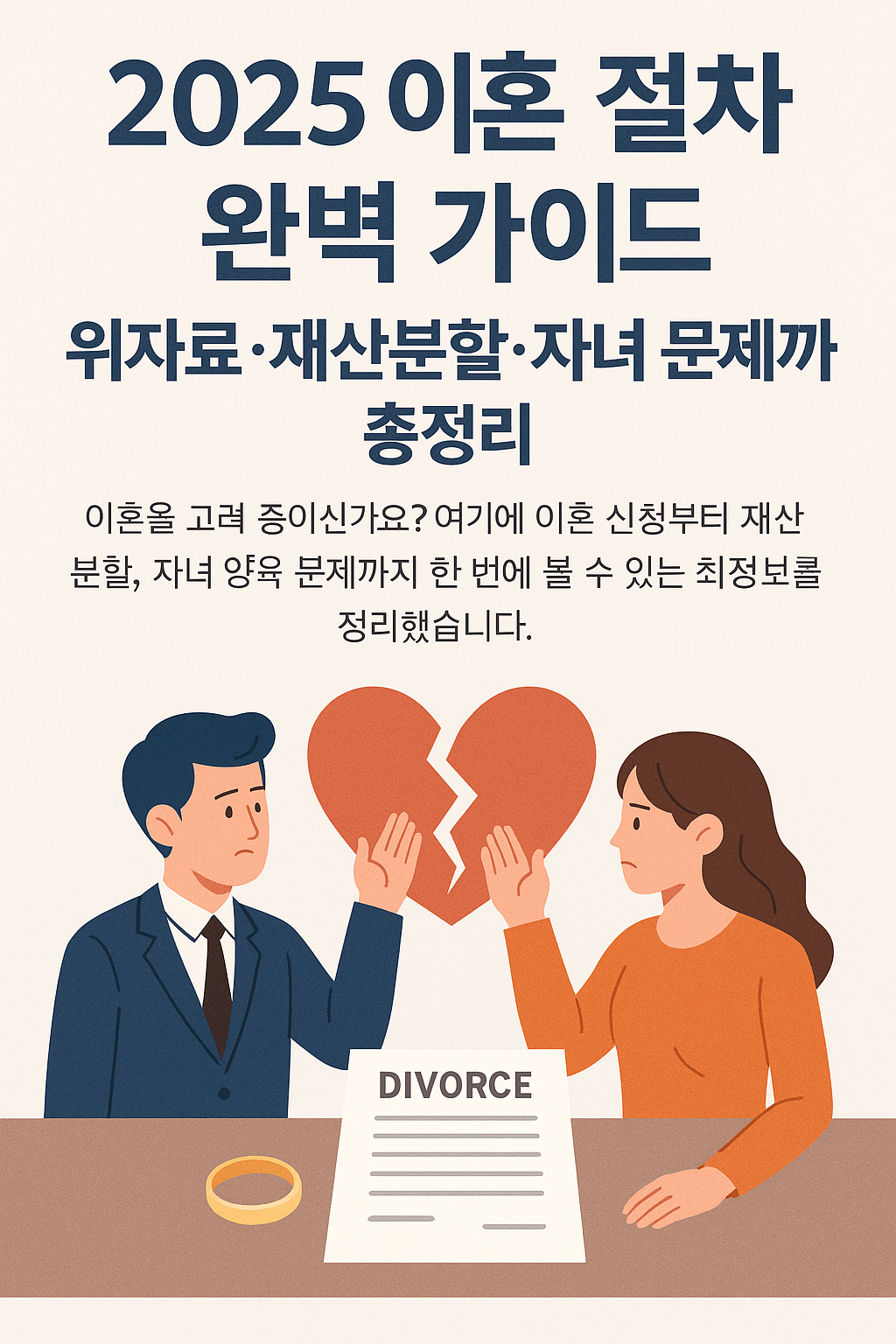 2025년 이혼 절차 및 위자료 청구 방법 안내 이미지