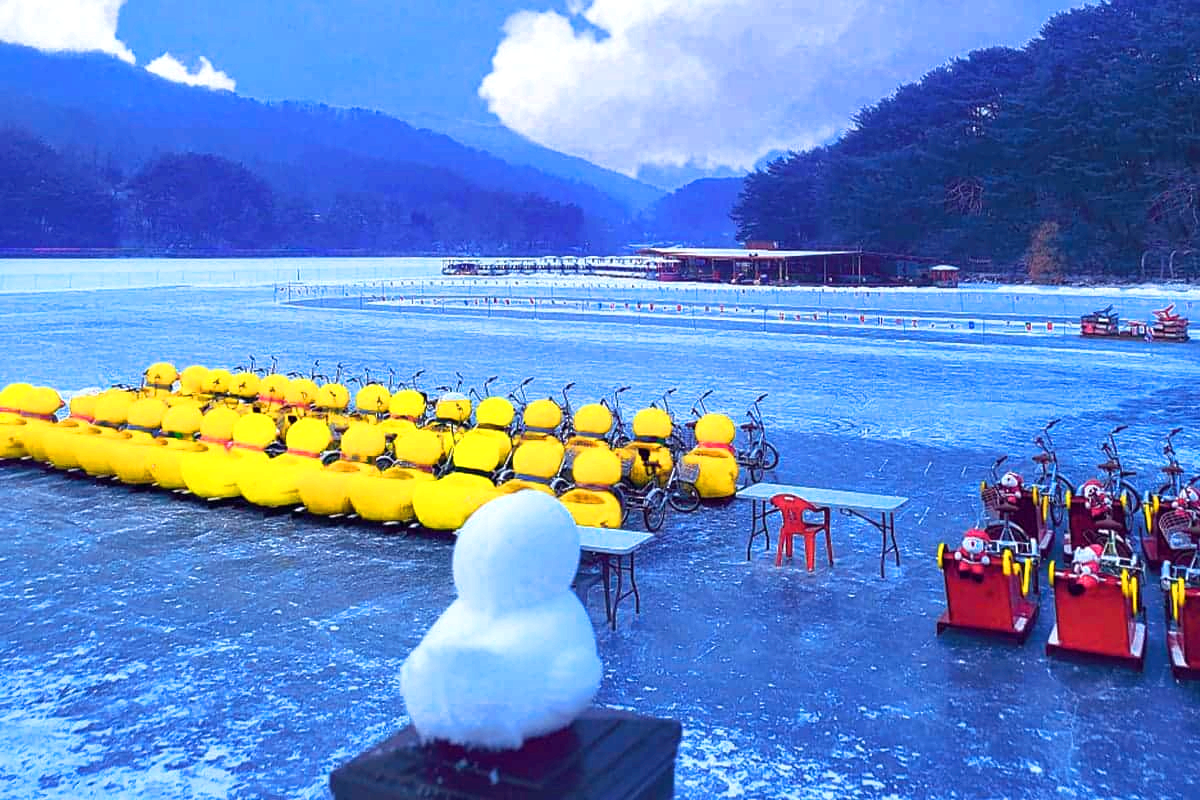 산정호수 눈썰매장