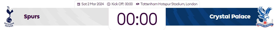 크리스탈팰리스전 경기일정