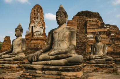 태국 아유타야 유적 사진