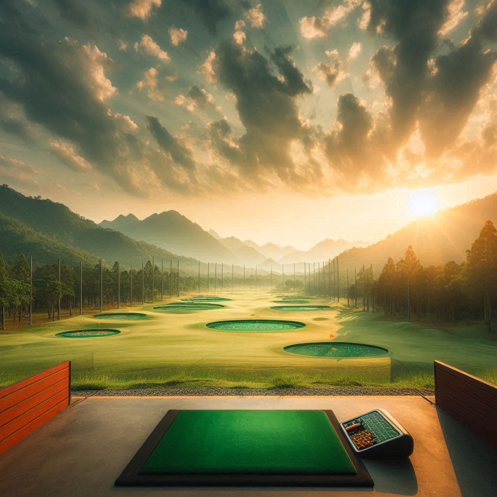 실외골프연습장 배경