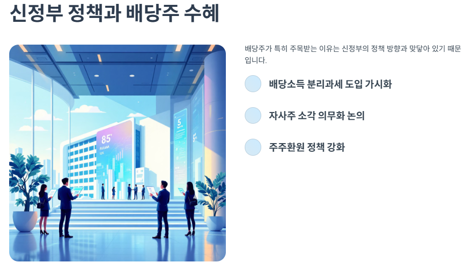 신정부 정책과 배당주 수혜