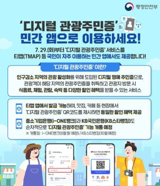 티맵 '디지털 관광주민증' 1분 발급법