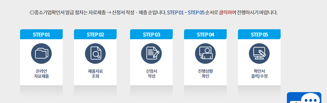 중소기업확인서 발급방법