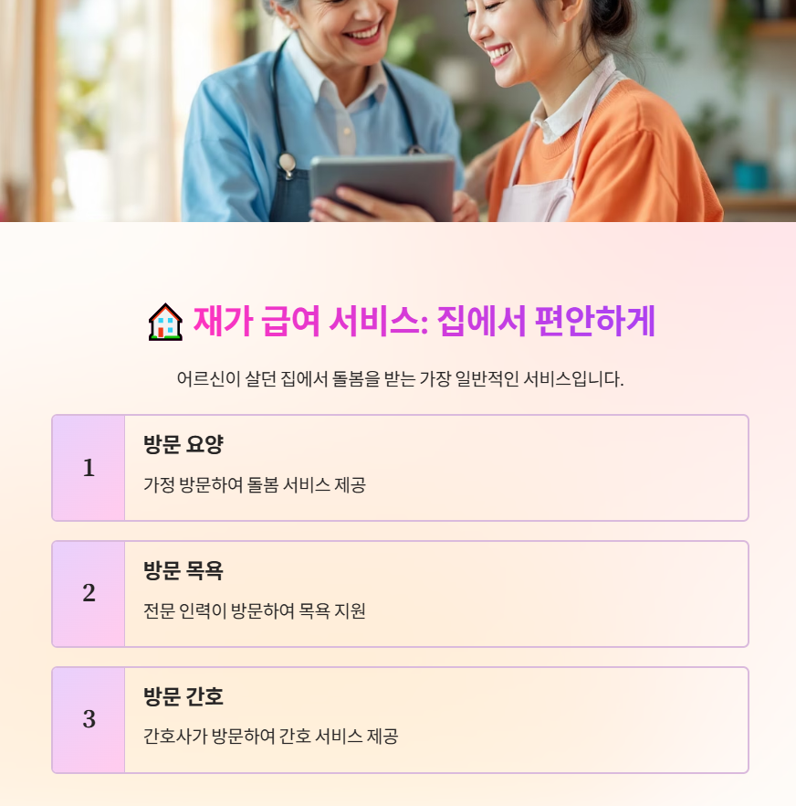 장기요양보험 서비스
