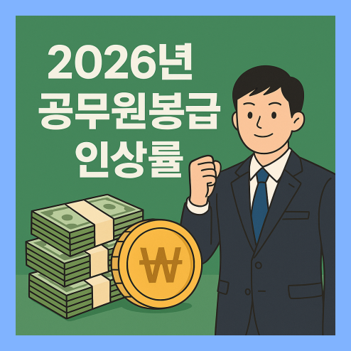 2026년 공무원봉급 인상률 확정안, 실수령액 총정리