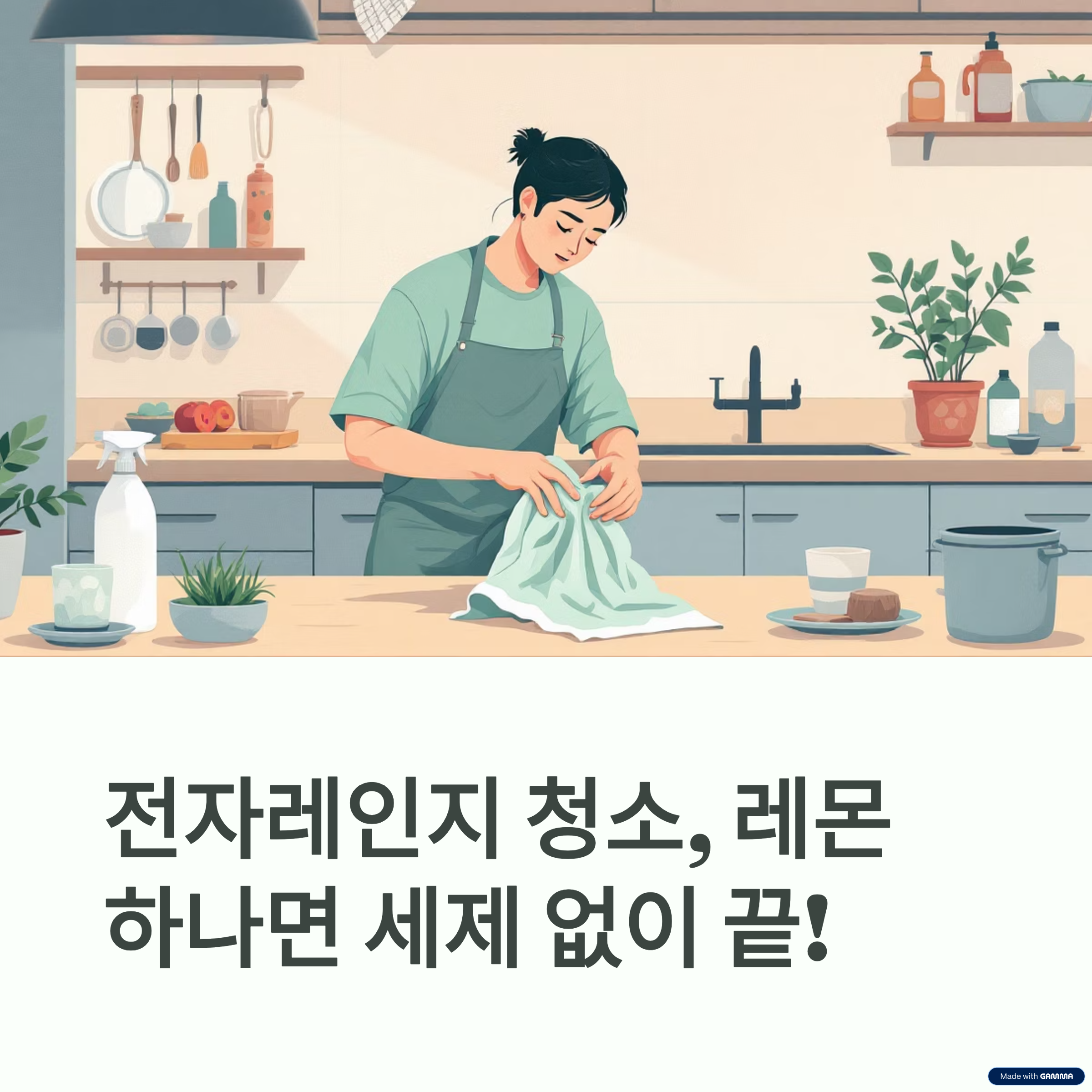전자레인지 청소