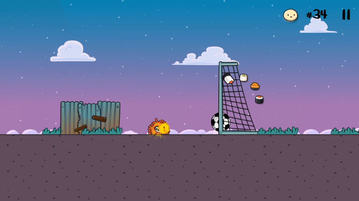 축구공을-골대에-넣고-초밥을-획득하는-화면