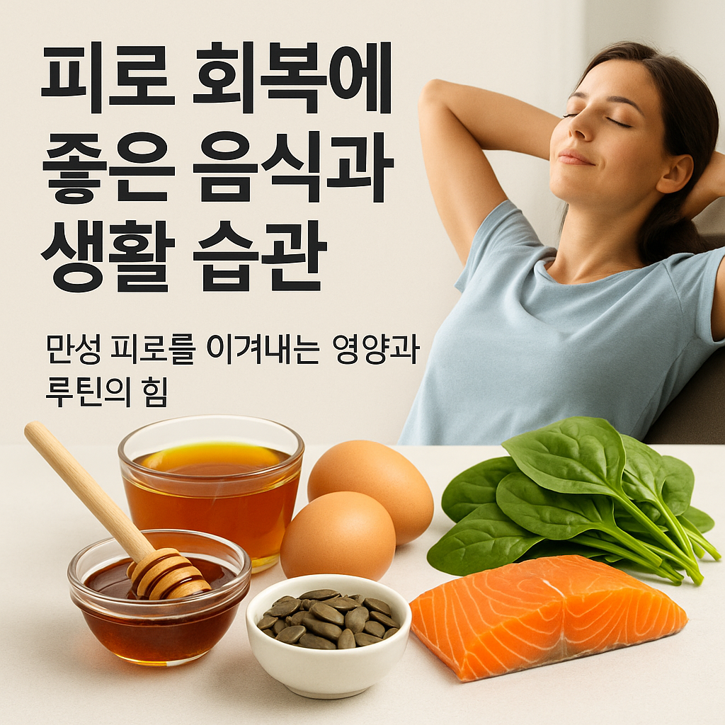 피로 회복에 좋은 음식과 생활 습관, 만성 피로를 이겨내는 영양과 루틴의 힘