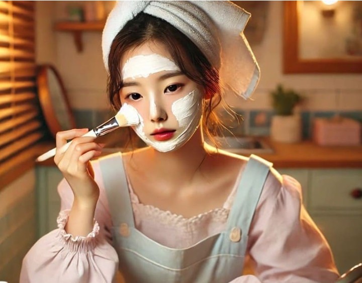 율무팩-펴-바르기