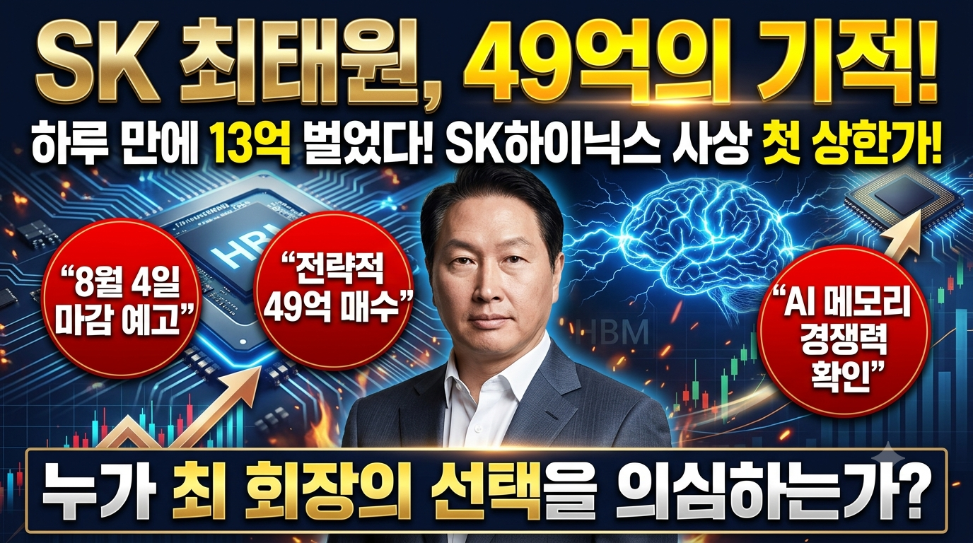 최태원 회장, SK하이닉스 49억 매수