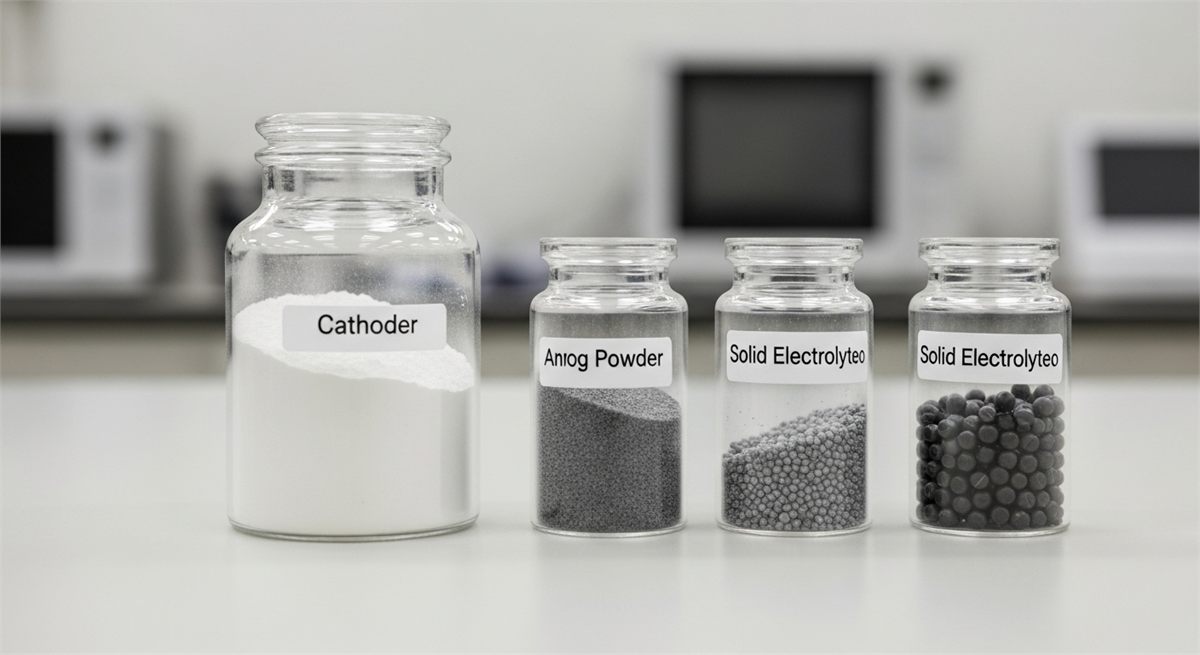 첨단 배터리 생산 공장 단지의 외부 전경 