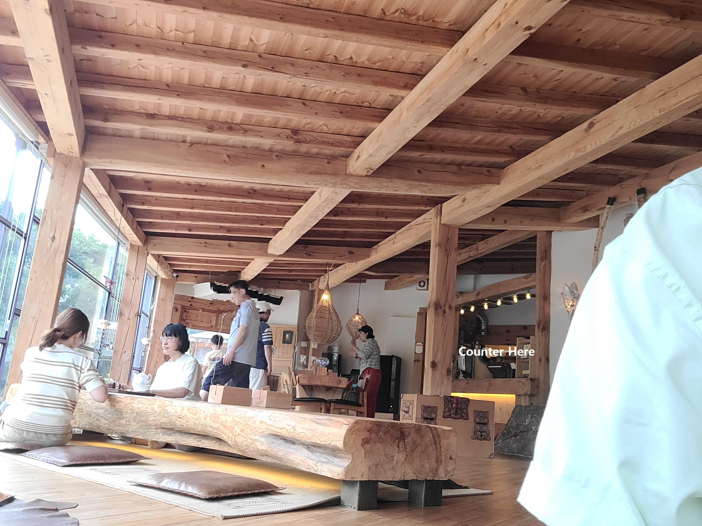 counter and inside
