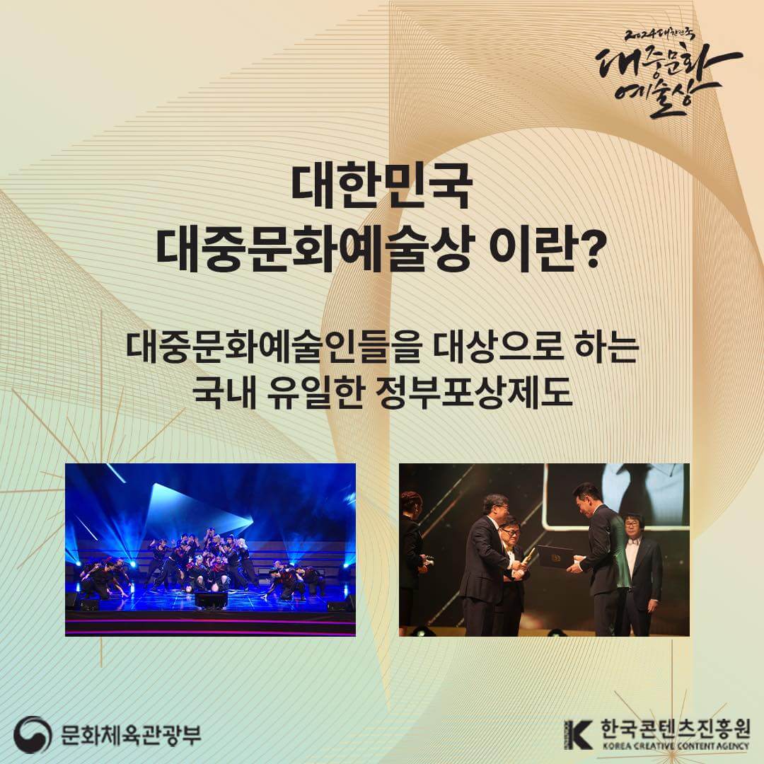 대한민국 대중문화예술상 정보