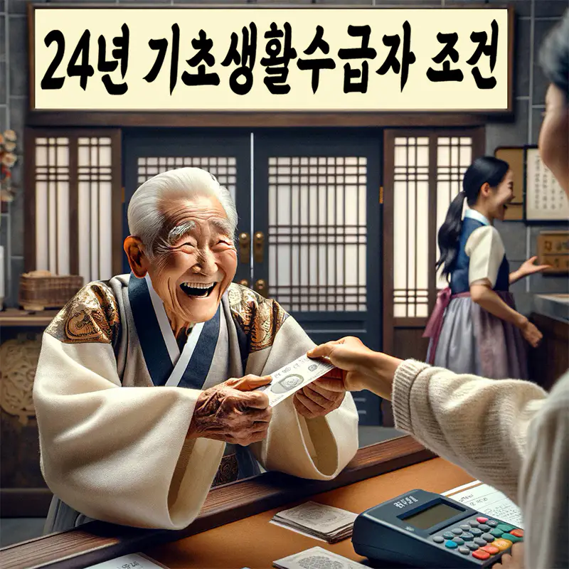 24년 기초생활수급자 조건
