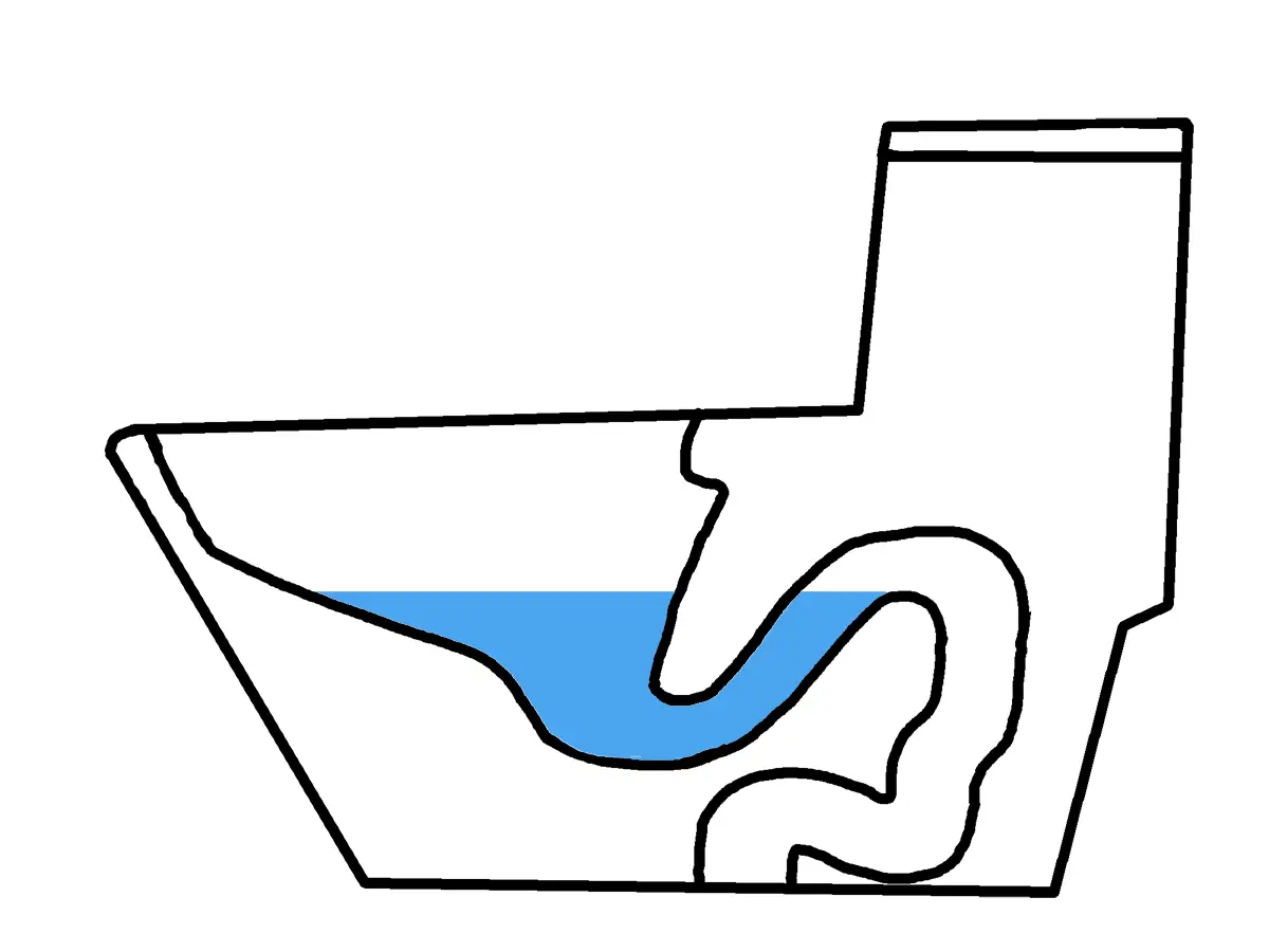 변좌안에 봉수가 고여있는 모습