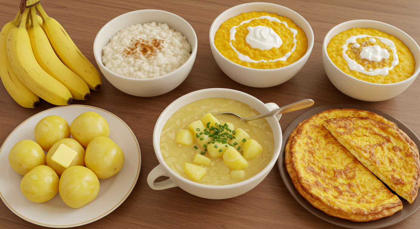 위에 부담을 덜 주는 식단