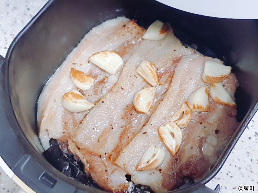 삼겹살굽기-에어프라이어-삼겹살구이-요리-시간