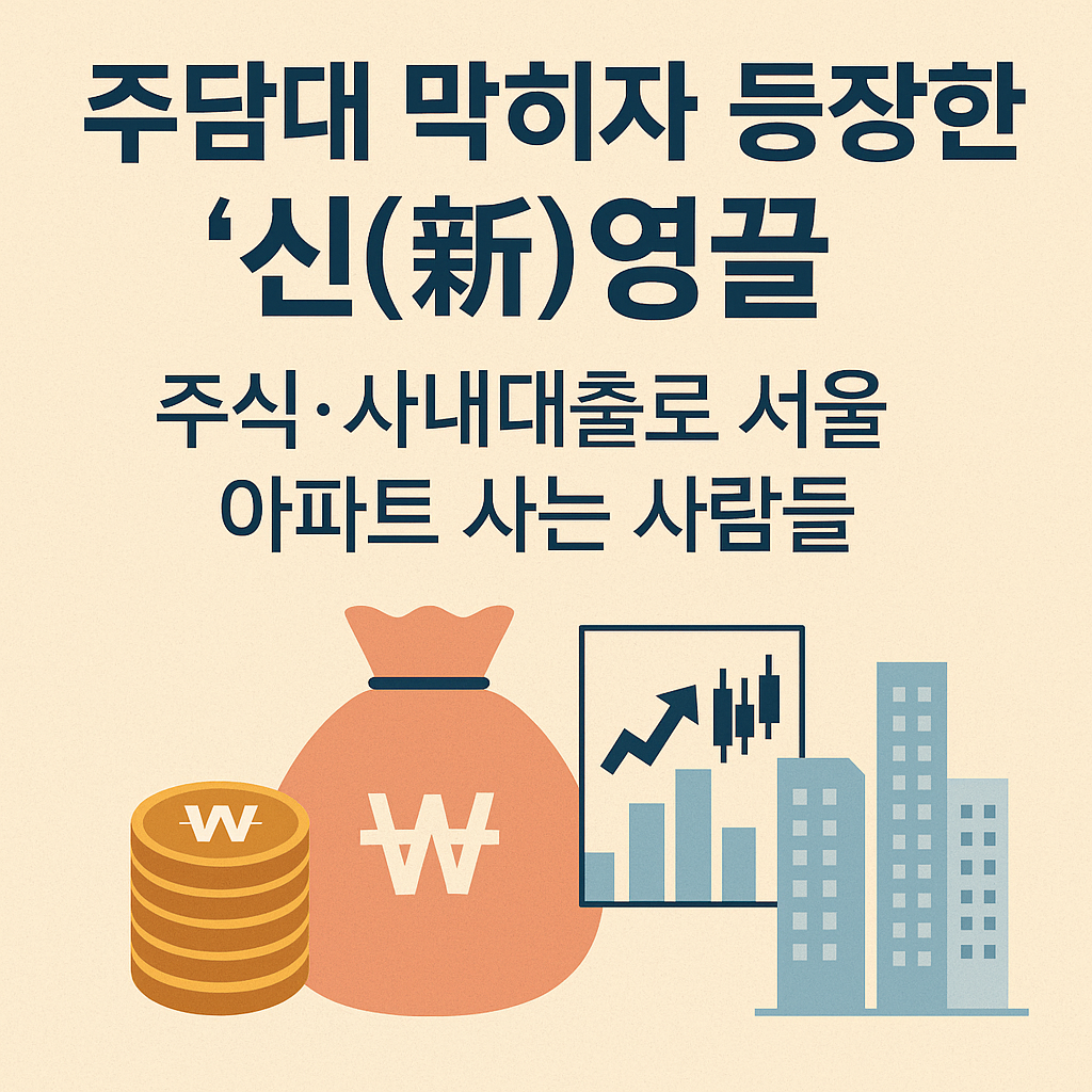 주담대 막히자 등장한 ‘신(新)영끌’… 주식·사내대출로 서울 아파트 사는 사람들