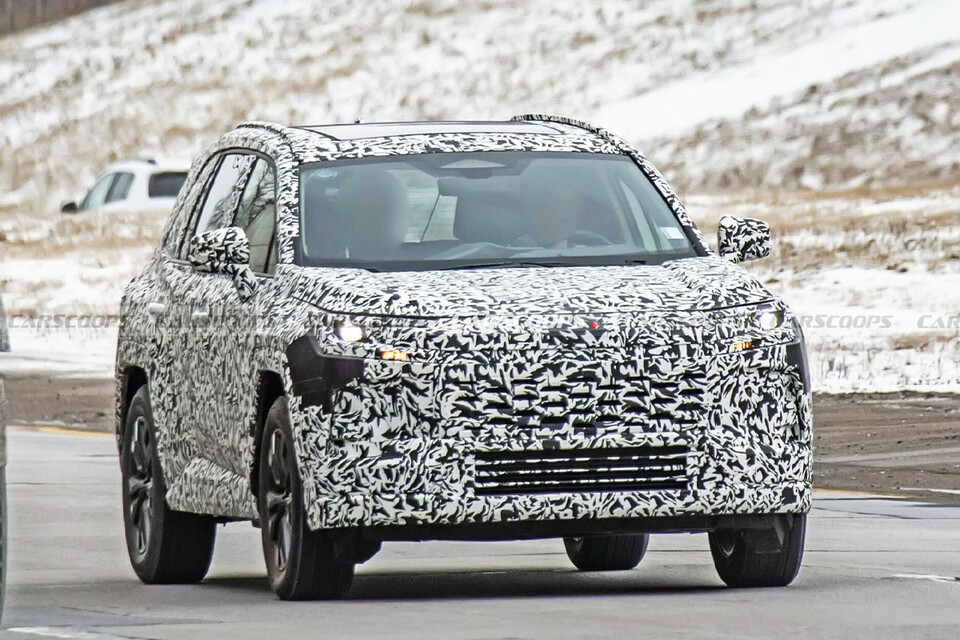 토요타 '라브4 풀체인지' 테스트카 (출처 : Carscoops)